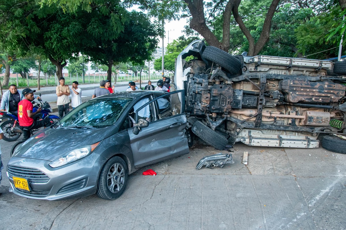 Dos accidentes de tránsito dejan cinco víctimas en puente festivo en Valledupar 