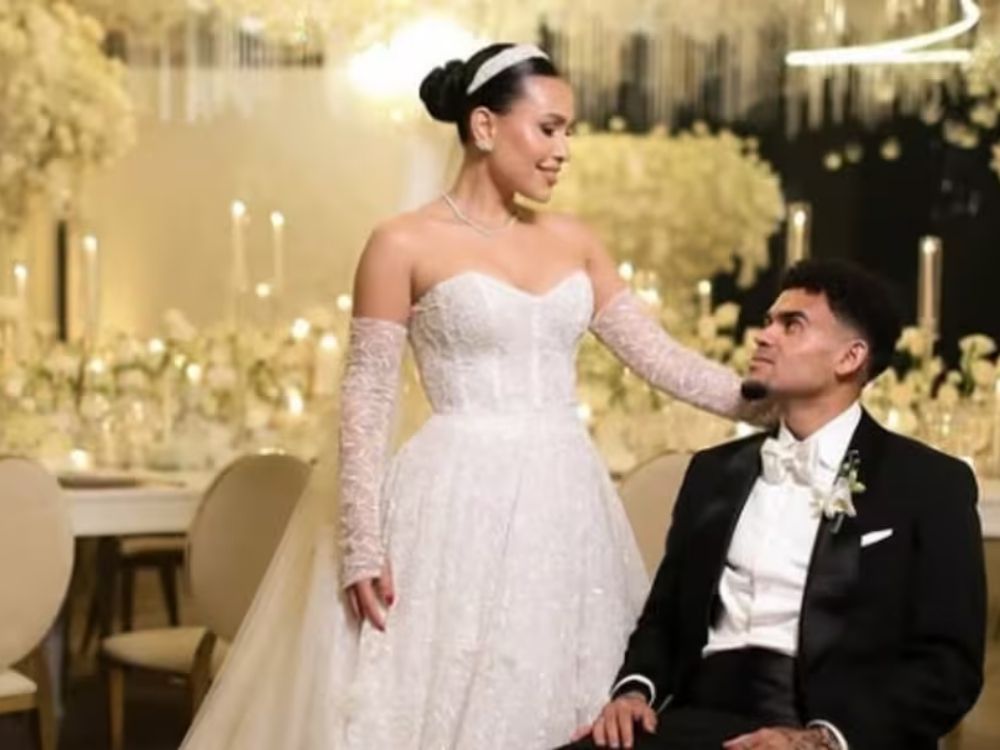 Cesarenses Jorge Arias y Willer Ditta, presentes en la boda de Luis Díaz