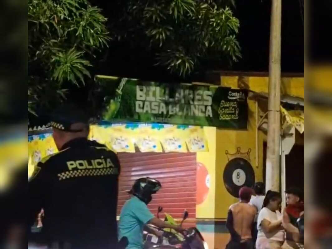 Tiroteo en billar de Valledupar dejó tres heridos
