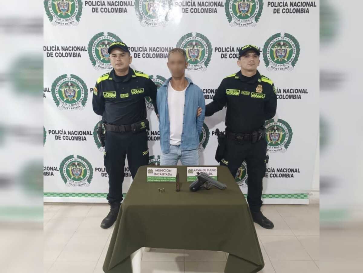 Lo sorprendieron armado en calle de Valledupar y no tenía permisos