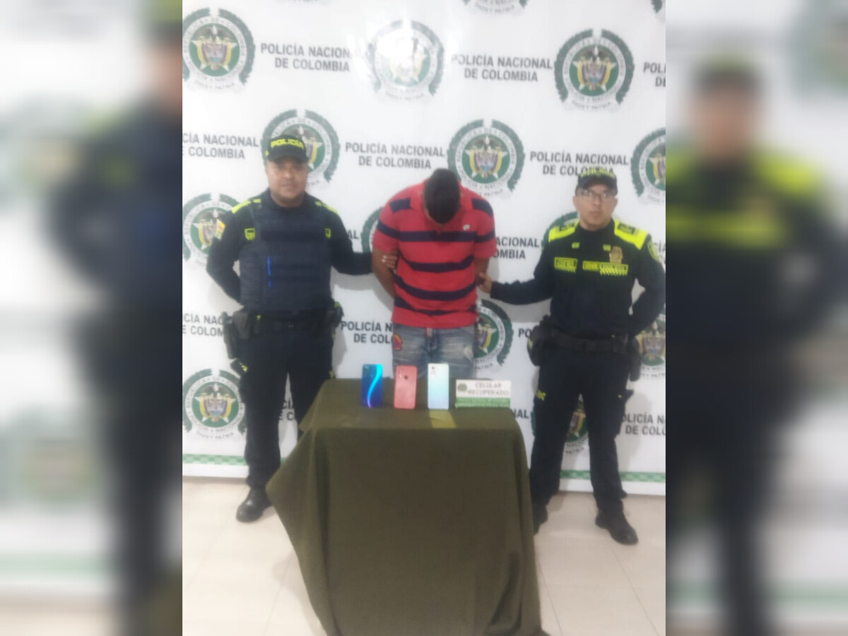 Capturan a dos personas por atraco en Valledupar: uno es menor de edad.