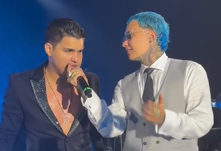 Elder Dayan y Blessd sorprendieron a los invitados en la boda de Luis Díaz y Geraldine cantando Hoja en blanco