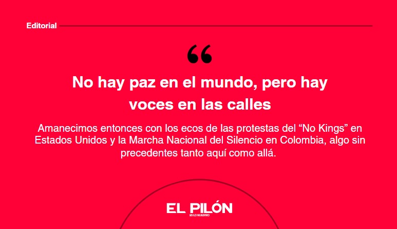 No hay paz en el mundo, pero hay voces en las calles