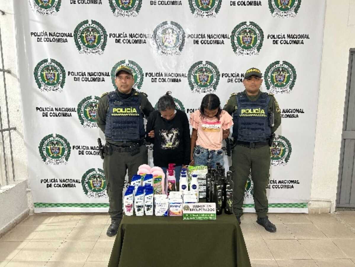 Capturadas dos mujeres tras hurtar productos en tienda ARA de Valledupar 