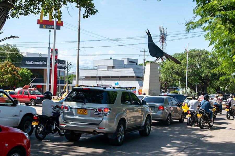 La glorieta María Mulata es uno de los puntos de intercepción con mayor flujo vehicular de la Avenida Simón Bolívar.