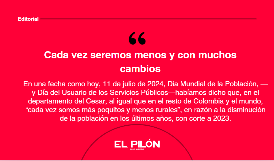 Cada vez seremos menos y con muchos cambios