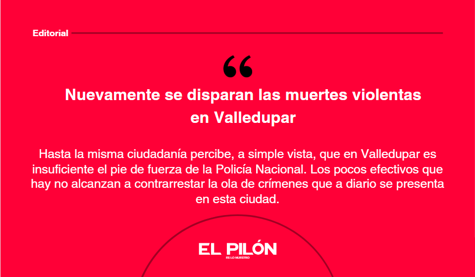 Nuevamente se disparan las muertes violentas en Valledupar