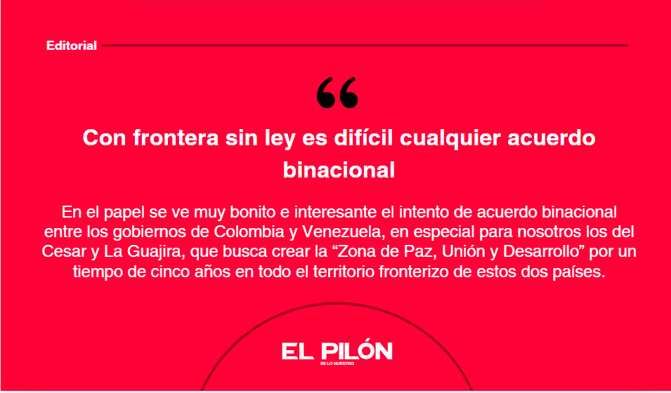 Con frontera sin ley es difícil cualquier acuerdo binacional
