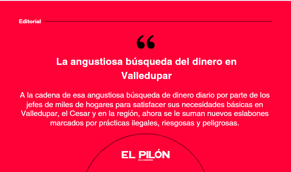 La angustiosa búsqueda del dinero en Valledupar
