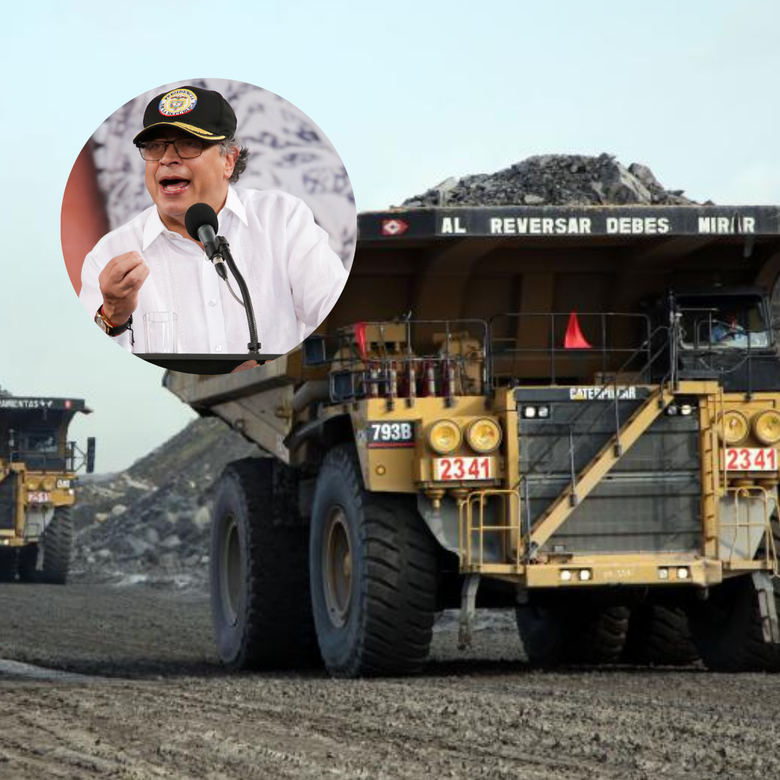 Foto referencia de Drummond y el presidente Petro.