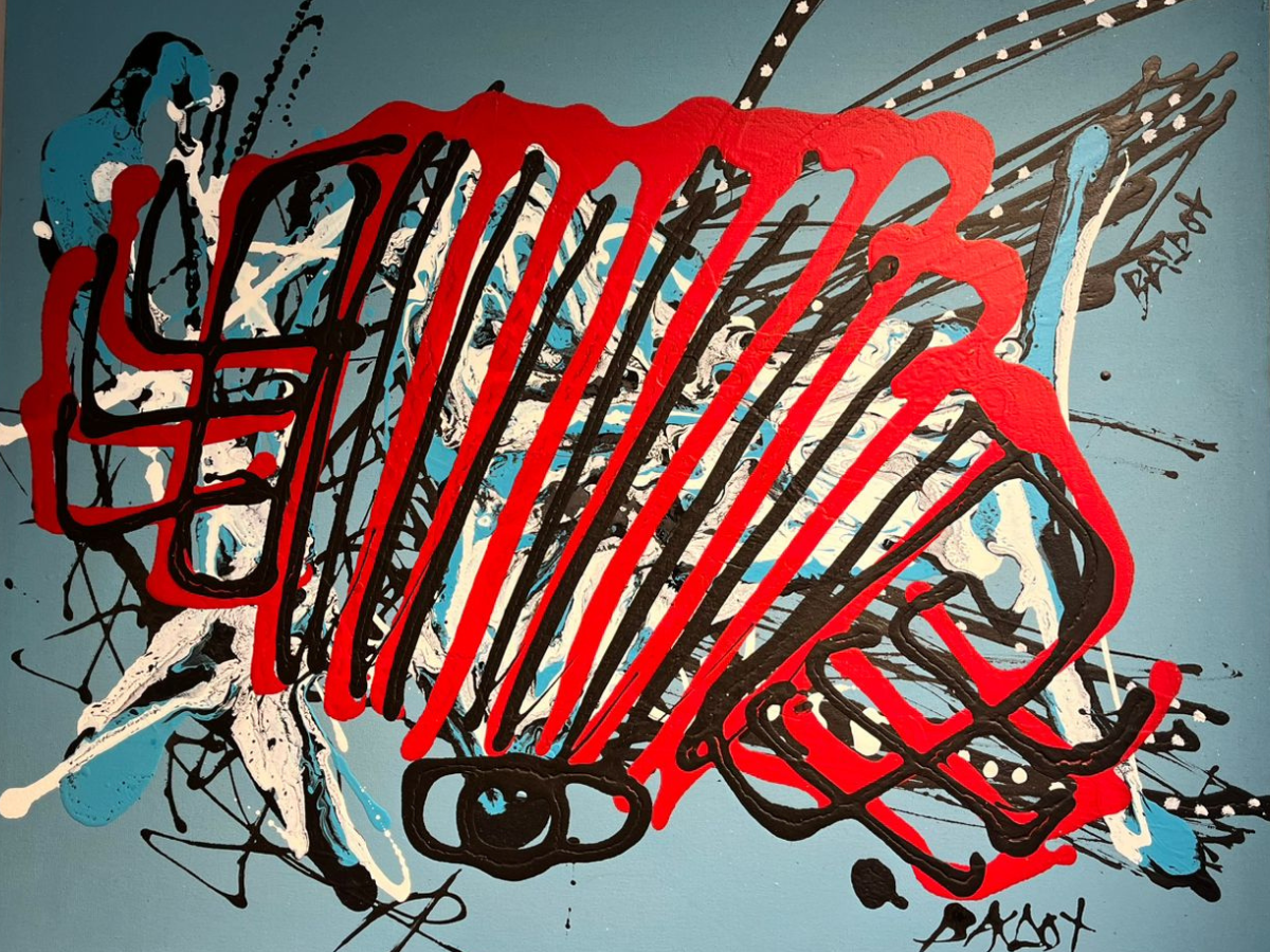 Una de las obras de Baldot, artista vallenato.
