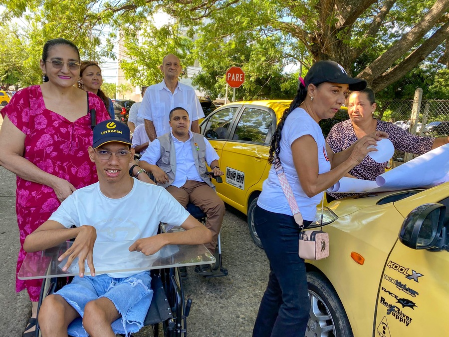Taxistas se unen a la campaña ‘Soy incluyente’, una prueba ad portas de los Juegos Parasuramericanos Valledupar 2026