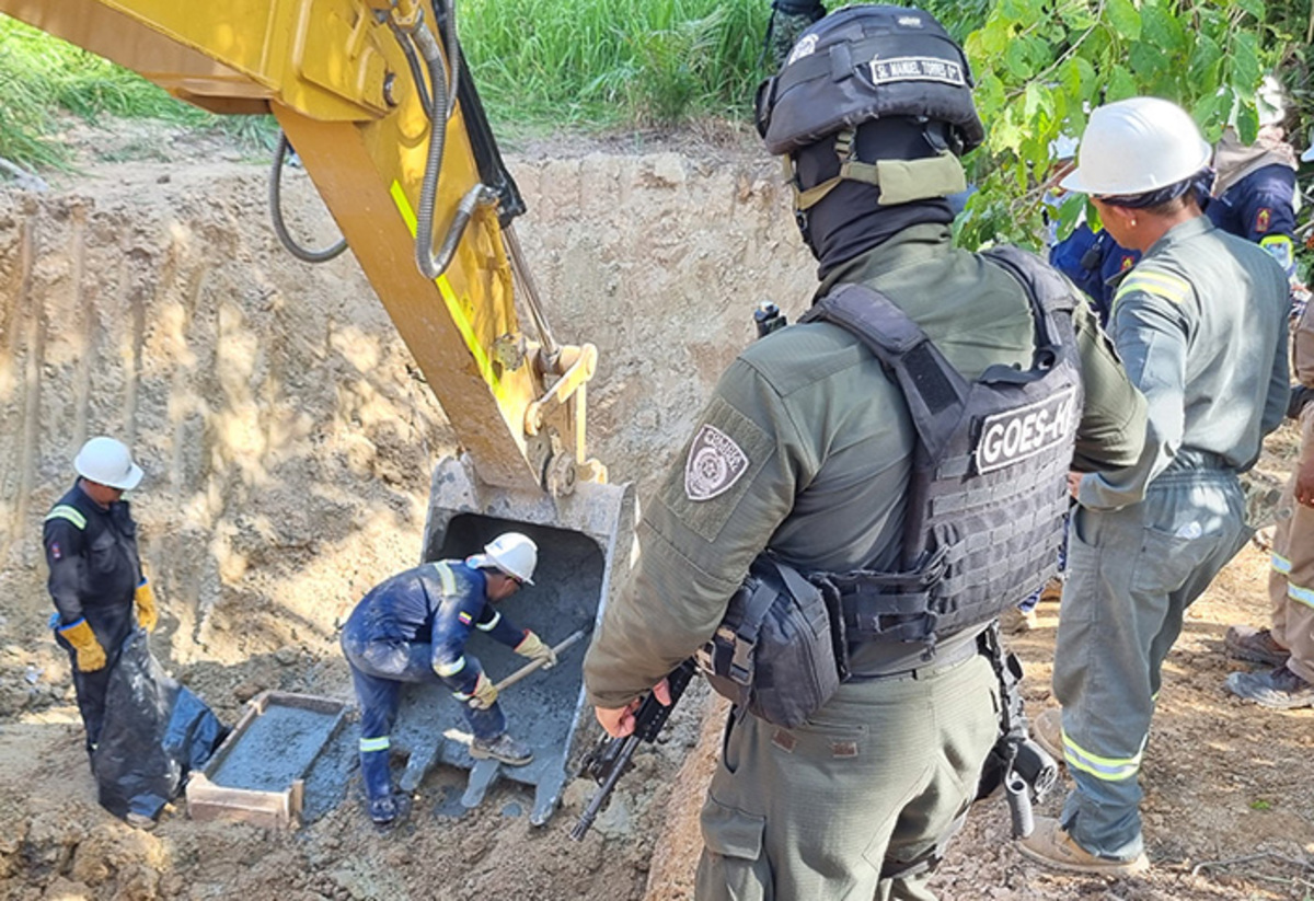 Desmantelan 28 válvulas ilegales usadas para robar hidrocarburo en el Cesar y Santander