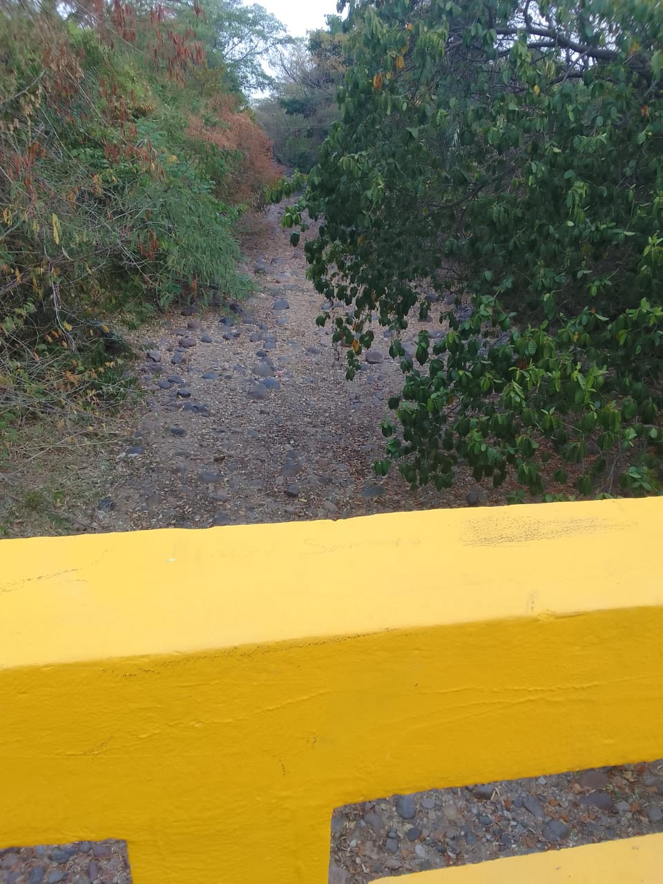 El cauce seco del río Mariangola evidencia la gravedad de la crisis hídrica.