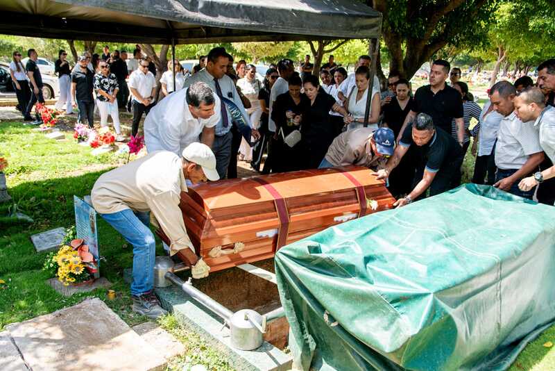 Sepelio del ingeniero Sneider en Valledupar.