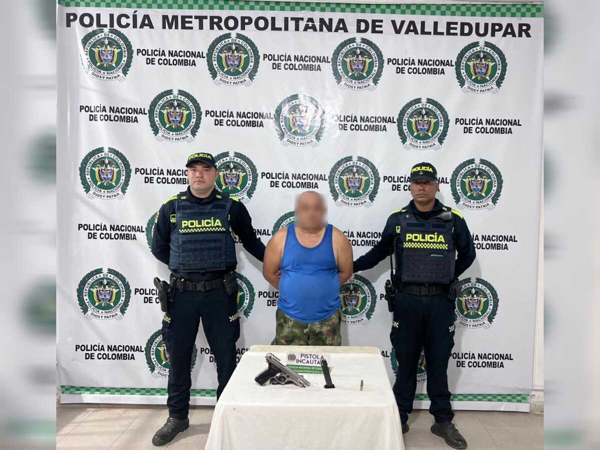 Capturado hombre que habría herido a otro con arma de fuego en Valledupar