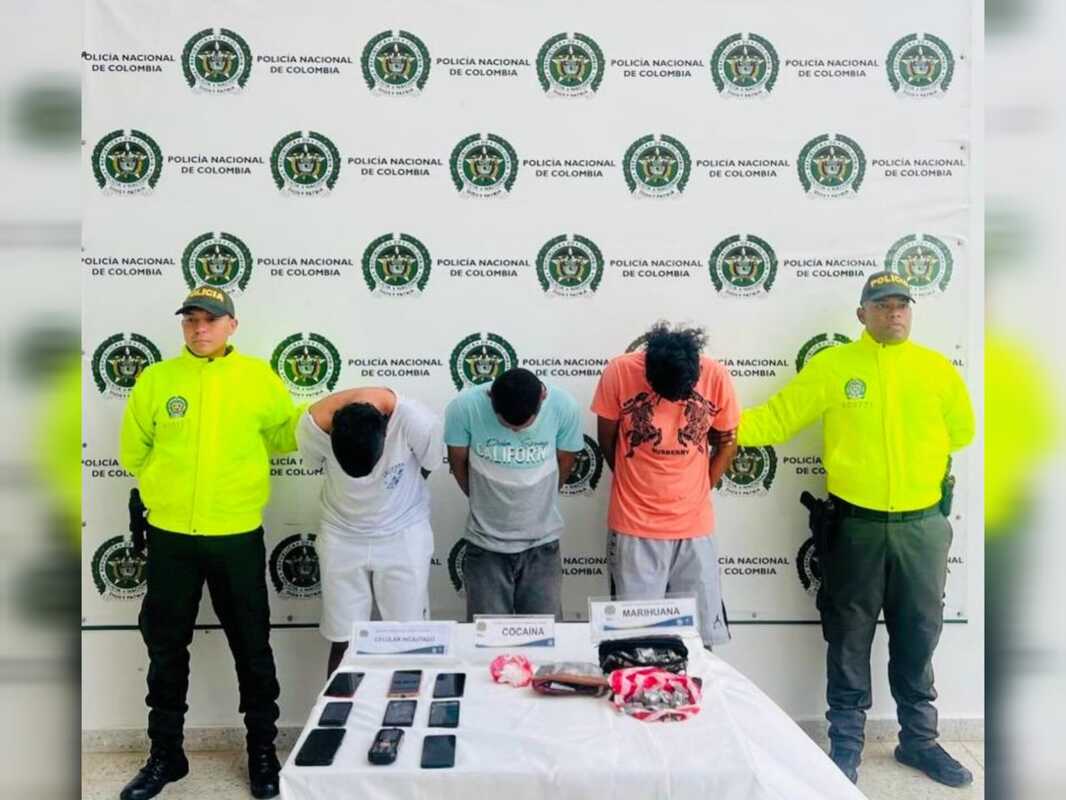 Capturan a tres hombres por venta de drogas en la comuna 3 de Valledupar