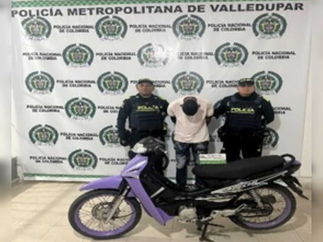 Capturan a joven que habría robado una motocicleta en Valledupar