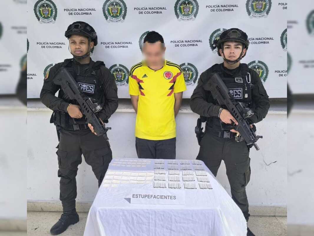Capturan a presunto expendedor con marihuana y cocaína en Aguachica