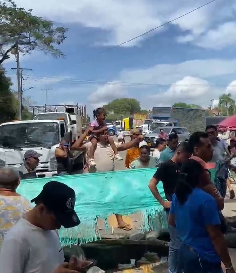 Foto referencia del paro en Curumaní.