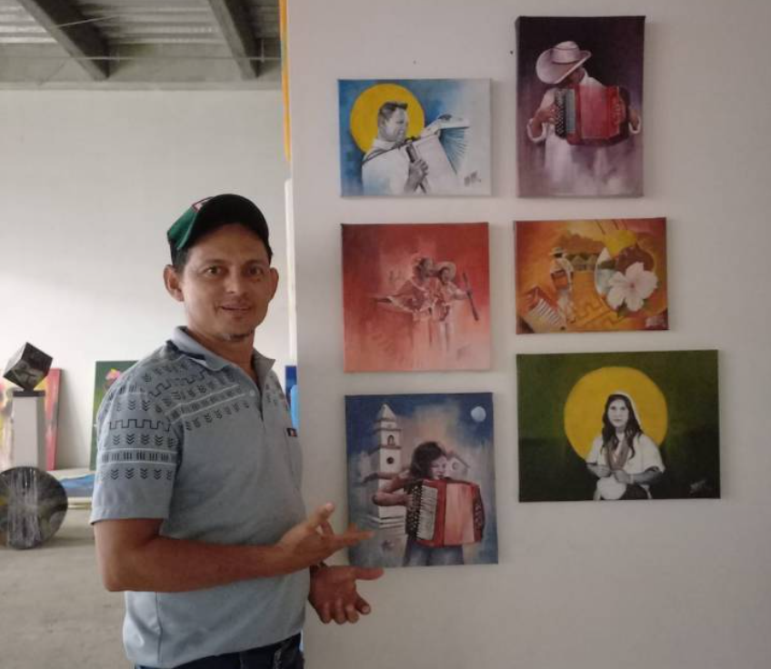 Artista vallenato John Arias presenta su obra en la Alianza Francesa de Valledupar