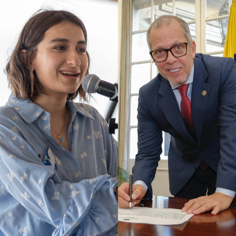 Laura Sarabia y Alfredo Saade.