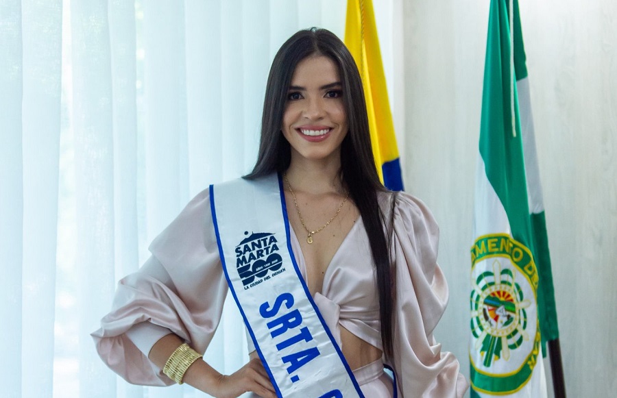 Lesly Osorio Noriega, señorita Cesar al Reinado Nacional de la Capitanía del Mar 2025.  FOTO: CORTESÍA GOBERNACIÓN DEL CESAR. 