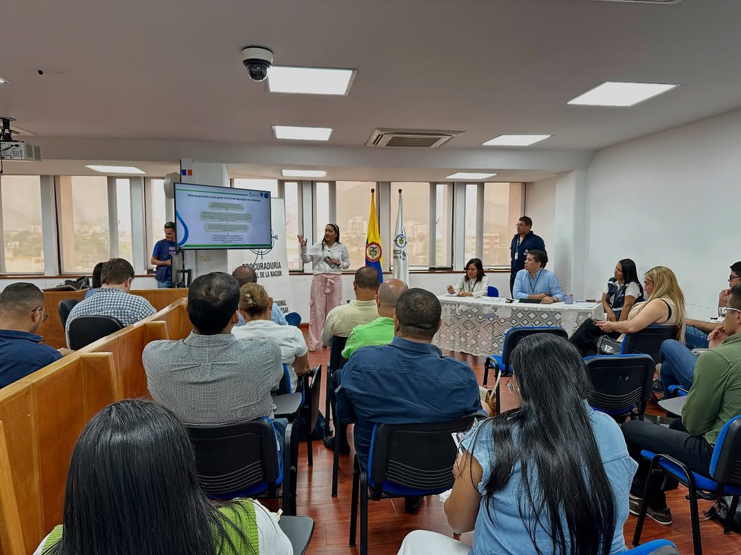 Autoridades locales y regionales durante la reunión del 13 de agosto de 2025 en la Procuraduría Regional del Cesar, donde se examinaron los avances en la protección y recuperación del río Guatapurí. Foto: Corpocesar.