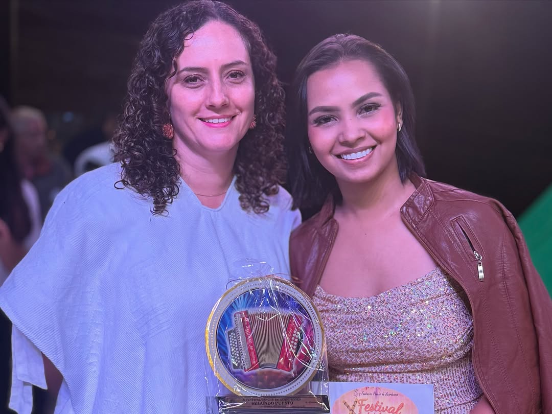 Alexandra Maciel Gómez, acordeonera de La Loma, Cesar.