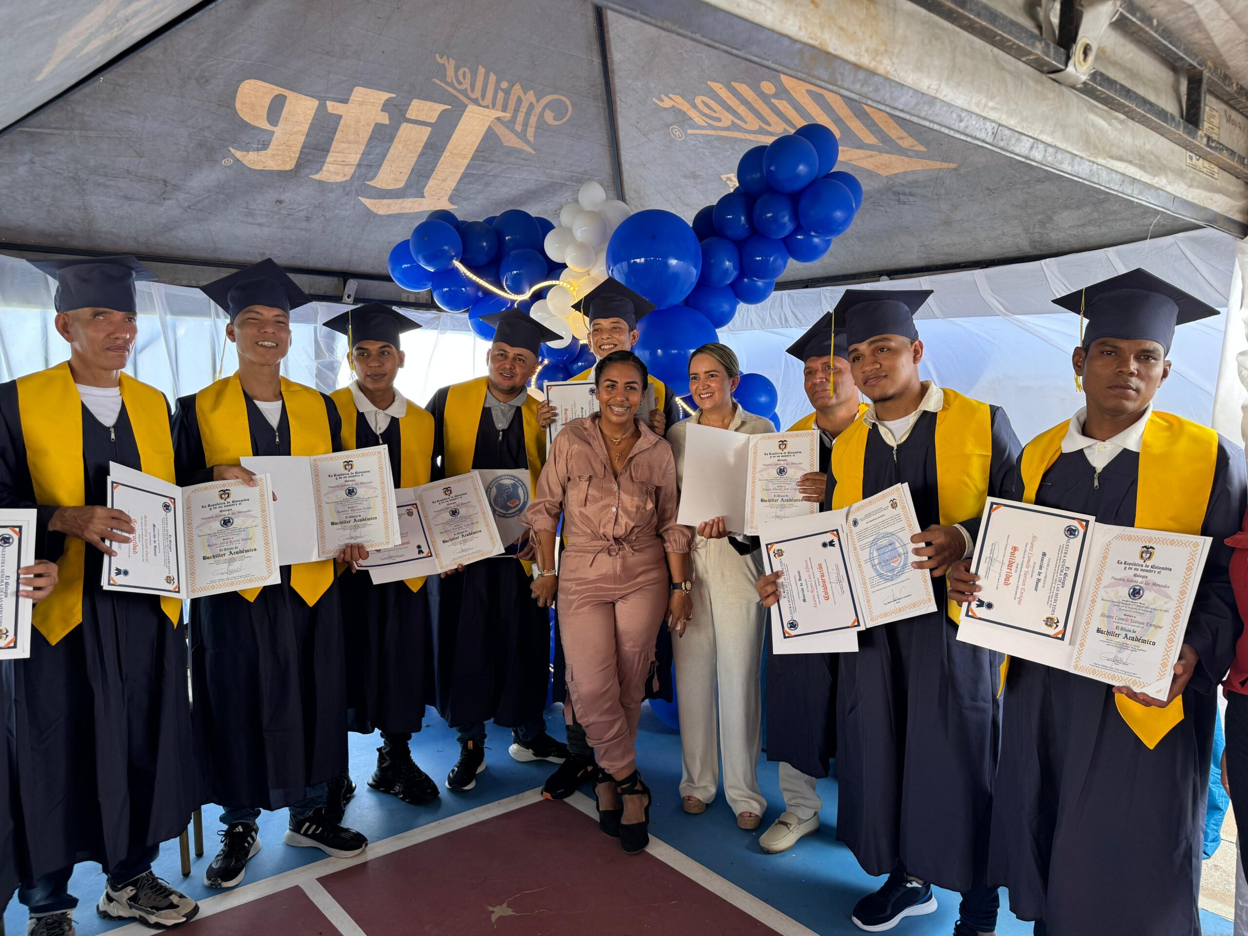 Cuando las rejas no detienen los sueños: nueve internos de la cárcel Judicial de Valledupar se graduaron como bachilleres