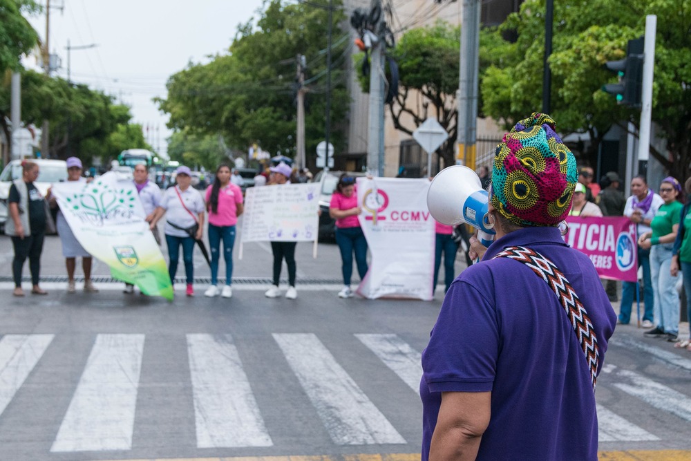 Regularmente colectivos y organizaciones de mujeres en el Cesar se pronuncian en contra de la violencia de género. Foto: Jesús Ochoa.