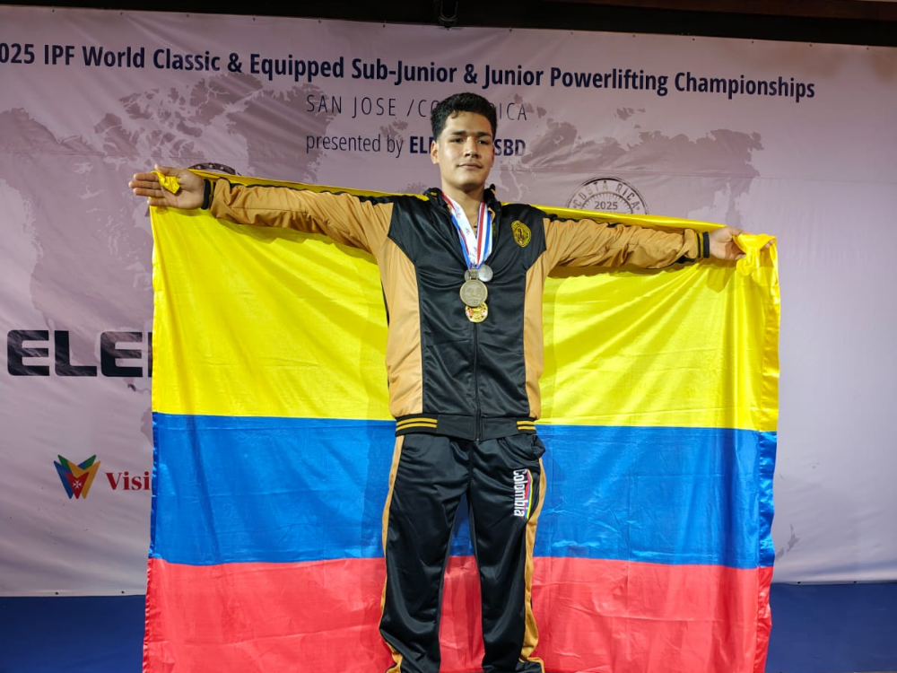 ¡De Pueblo Bello para el mundo! Nueva medalla para el Cesar en el Mundial de Powerlfting Sub-Junior