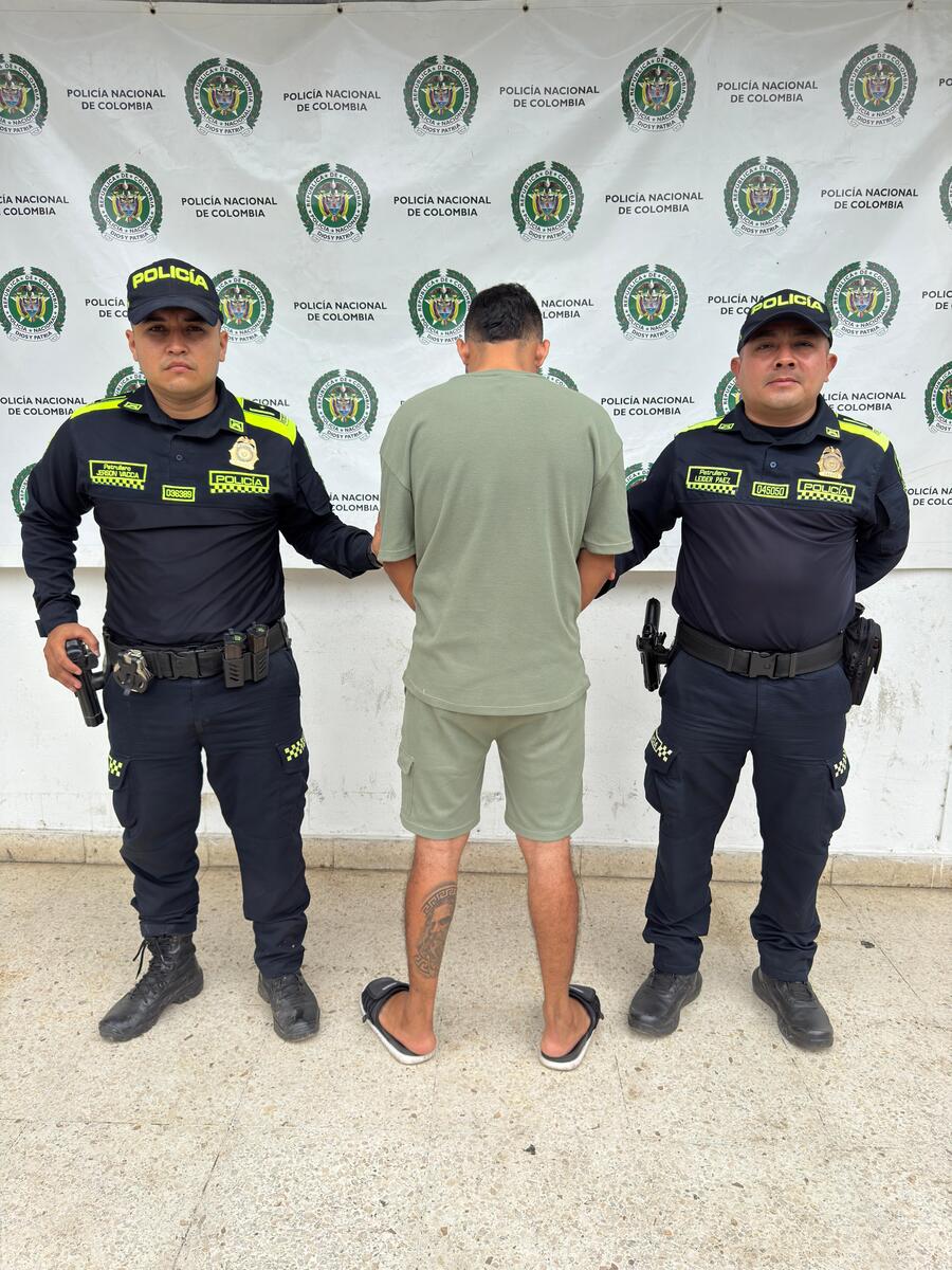 Capturan en Aguachica a alias ‘Cristian’, presunto miembro de ‘Los del Sur’ vinculado a homicidios, extorsiones y hurtos en el Cesar