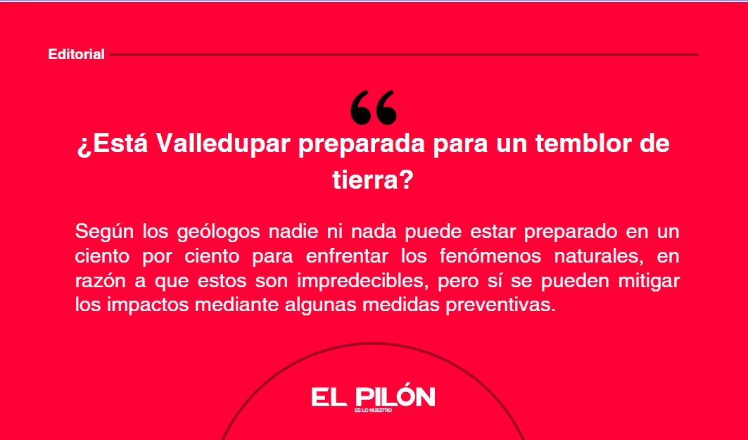 ¿Está Valledupar preparada para un temblor de tierra?