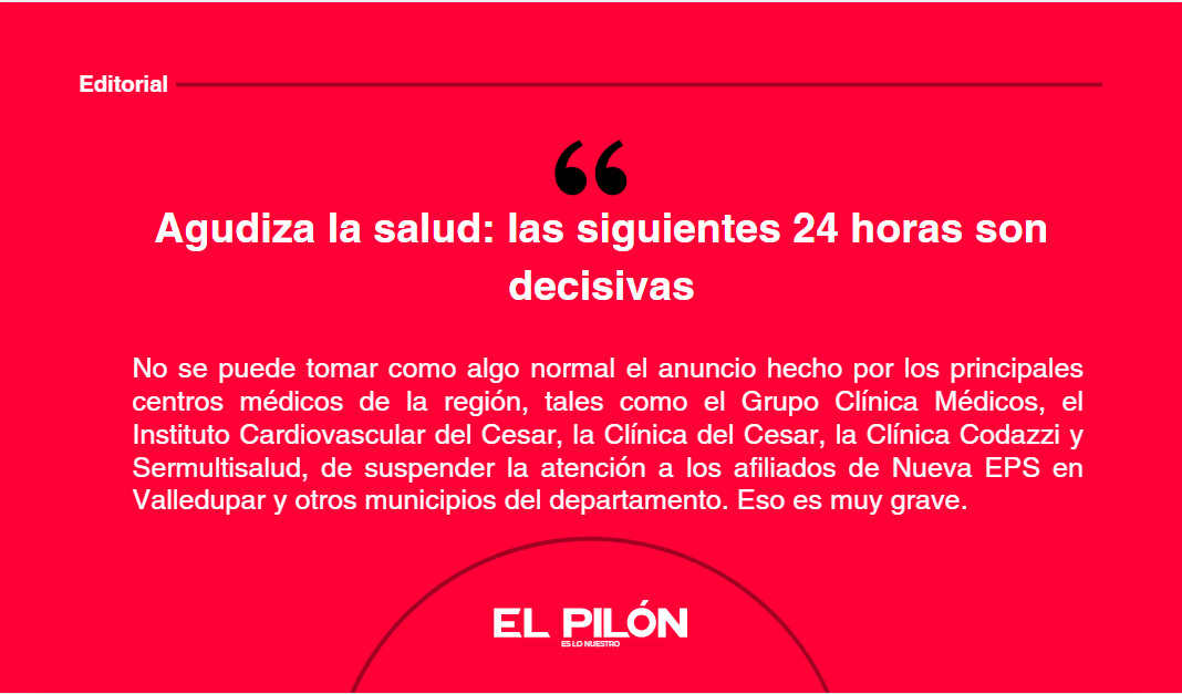 Agudiza la salud: las siguientes 24 horas son decisivas