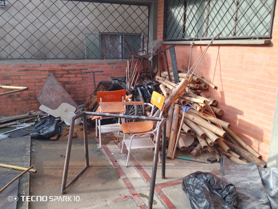 Estudiantes de San Martín, Cesar, cumplen cuatro días de paro por malas condiciones del plantel educativo