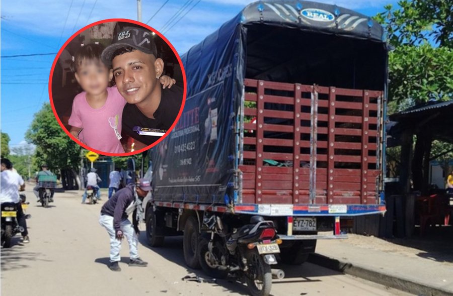 Tragedia en Aguachica, Cesar: niña de 2 años murió tras choque de moto contra un camión estacionado