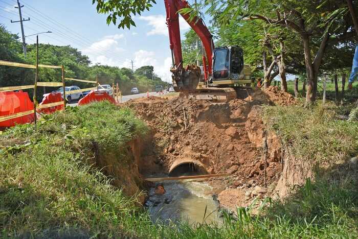 Inician obras de reparación en tubería principal de Valledupar para evitar un daño ambiental