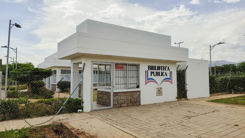 Biblioteca Pública Municipal El Arcoiris en la comuna 4 de Valledupar. Foto: Jesús Ochoa.