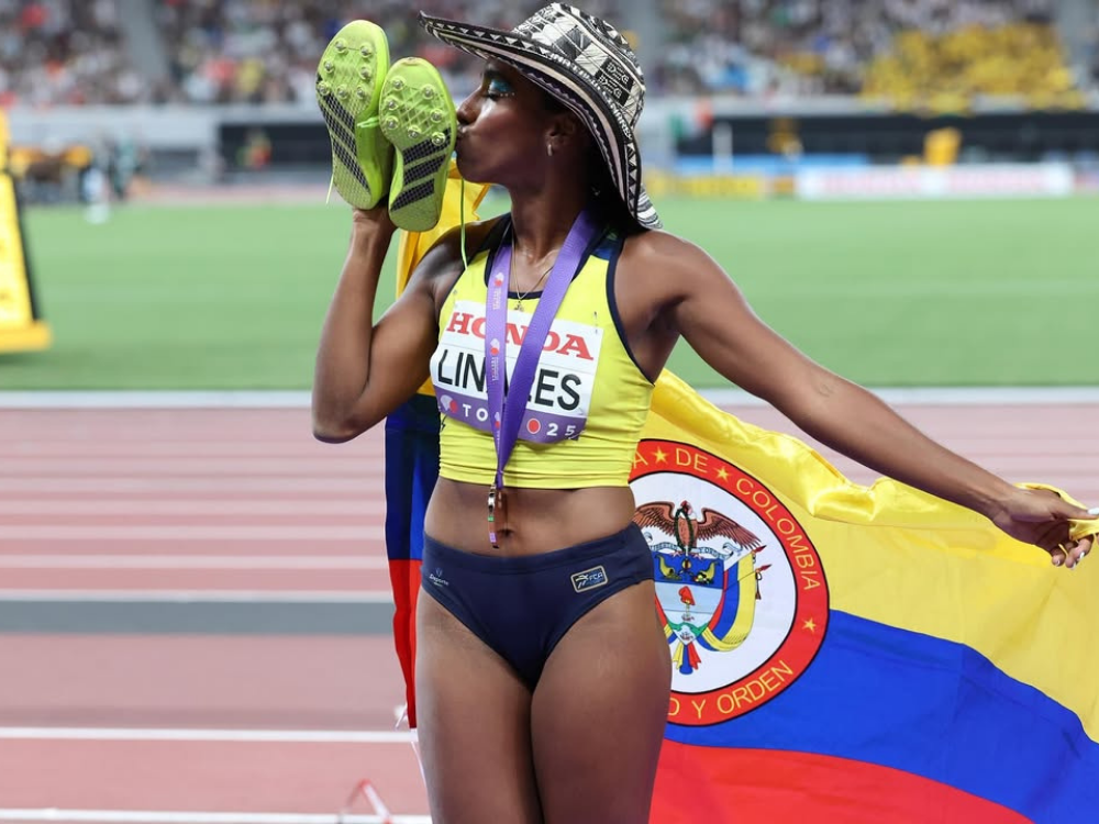 ¡Histórico! Natalia Linares subió al podio en el Mundial de Atletismo: bronce en salto largo