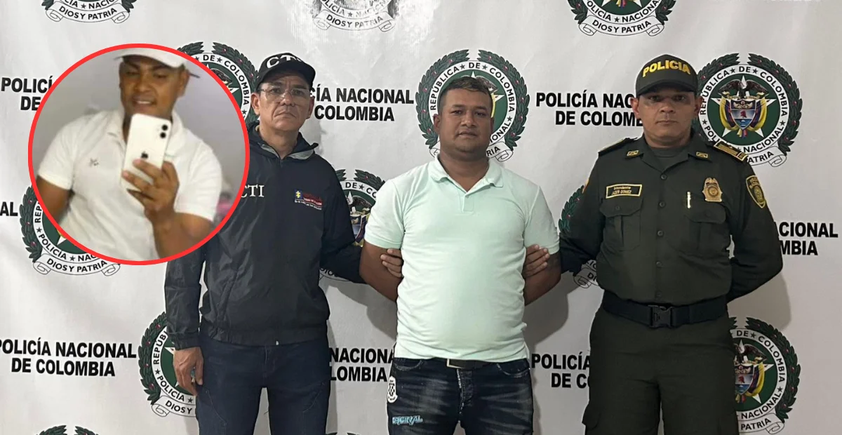 Luis Daniel Almenares fue capturado en el barrio Alfonso López. Foto: Policía.