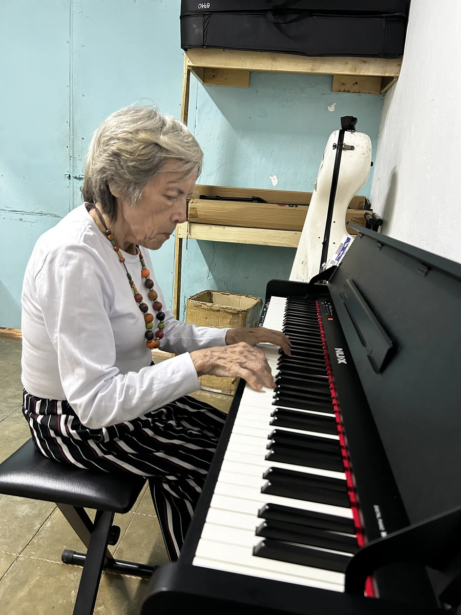 Magola Forero, reconocida pianista y profesora, dedicada por más de tres décadas a la enseñanza musical en Valledupar.