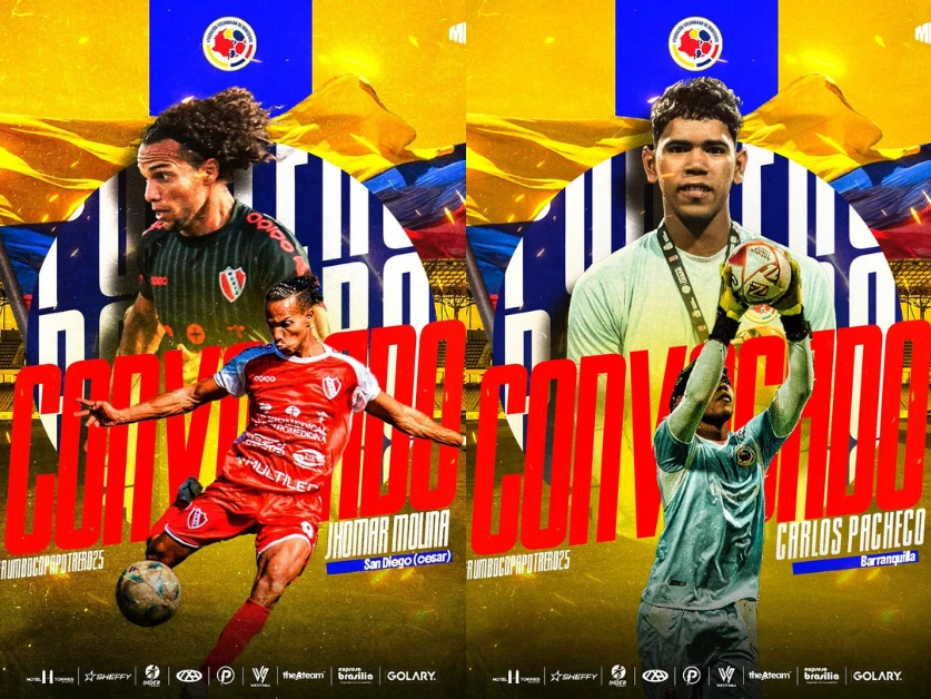 Jhomar ‘El Rayo’ Molina y Carlos Pacheco harán parte del combinado nacional que viajará a Argentina.