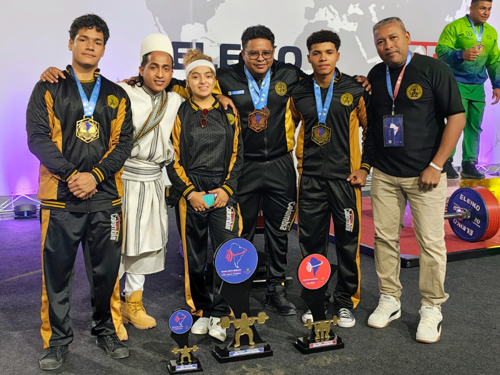 El Cesar brilló en el Suramericano de Powerlifting: cinco medallas para Colombia en Brasil