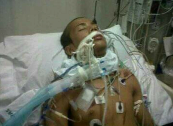 Jorge Mario estuvo 42 días en coma, con fracturas en la pierna, trauma craneoencefálico severo y pérdida temporal de la visión. / FOTO: suministrada.
