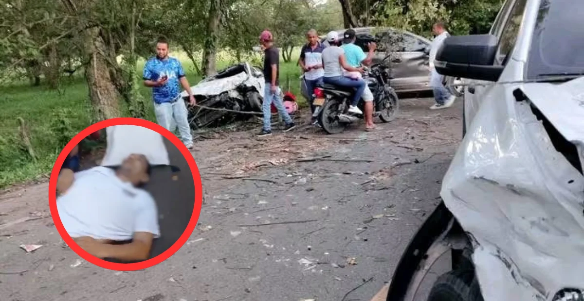 Accidente entre tres vehículos en Codazzi deja un muerto y un herido: esto se sabe del siniestro vial