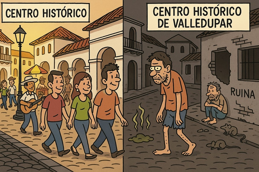 El contraste de los centros históricos: Santa Marta y Cartagena frente a Valledupar