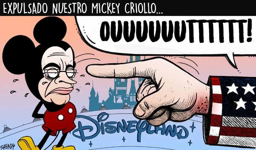 Expulsado nuestro Mickey criollo