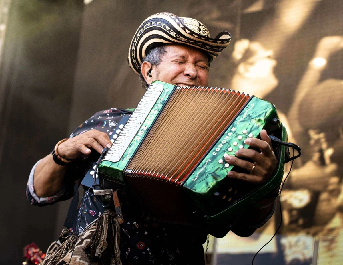 El acordeonero Egidio Cuadrado murió en Bogotá tras presentar quebrantos de salud. FOTO: TOMADA FESTIVAL DE LA LEYENDA VALLENATA.
