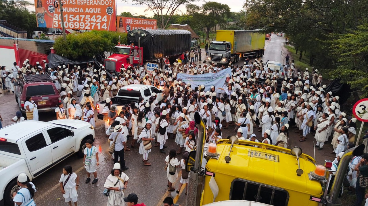 Movilización de comunidades indígenas